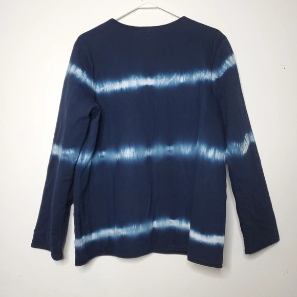 J.Jill Pure Jill Tie-Dyed Expressions Shirt Jacket Medium Dark Everyday … - Picture 8 of 12